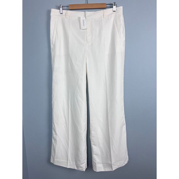 NWT Banana Republic Women's 12S Wide Leg Pant Trousers Career Modal Minimalist - Picture 2 of 13